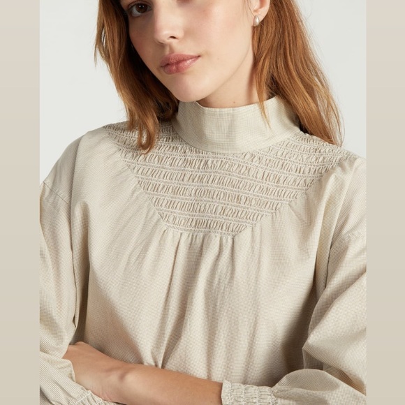 Everlane The Funnel-Neck Smock Top Sz S - Picture 2 of 8